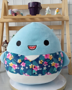 Squishmallow NWT 5” Rey Shark Blue New Kellytoy Plushie