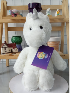 Aurora Cuddly Friends Unicorn White 11" Plush Stuffed Animal