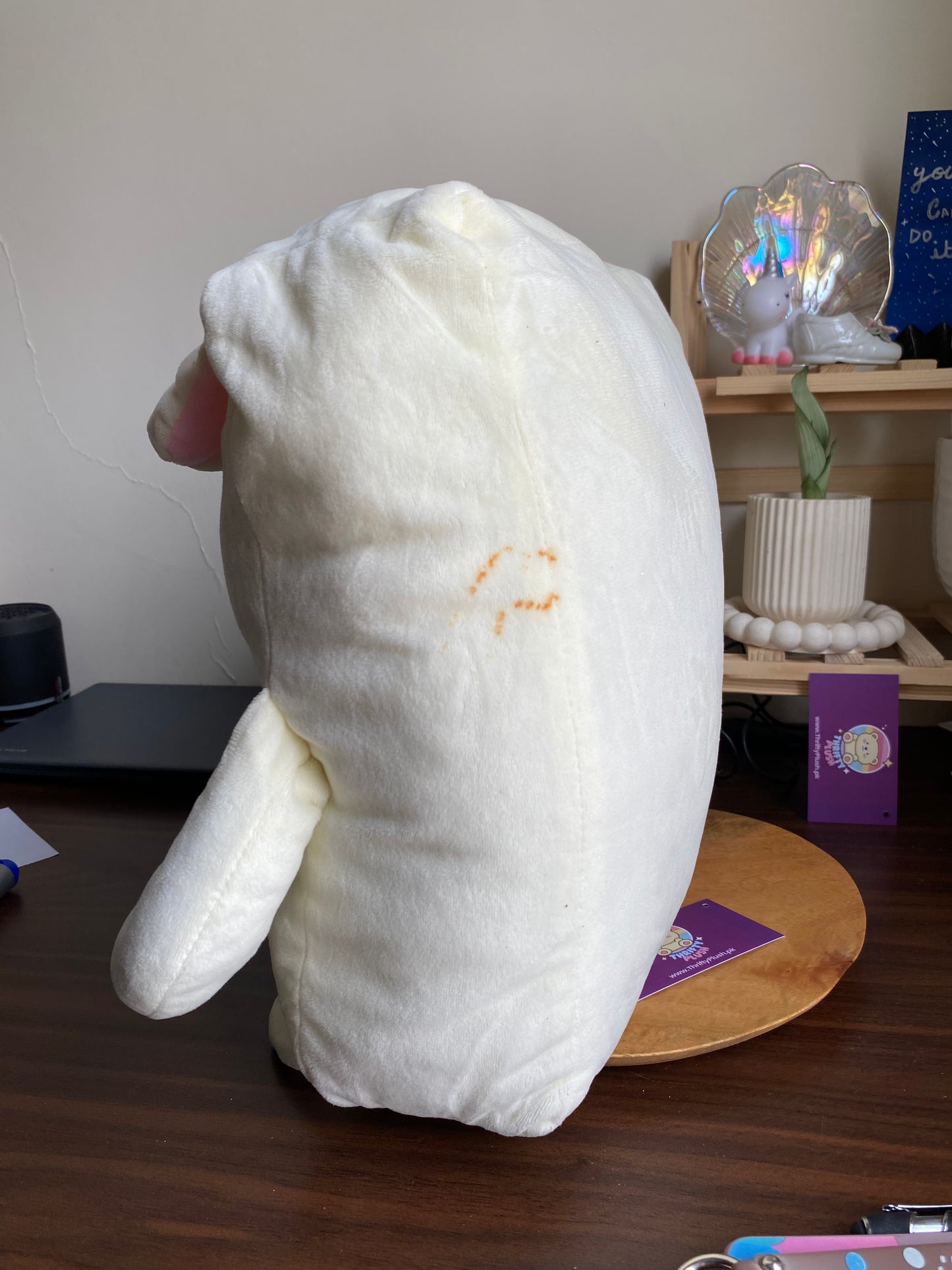 Korilakkuma Sanrio Face Mochi Marshmallow Feel Square Cushion