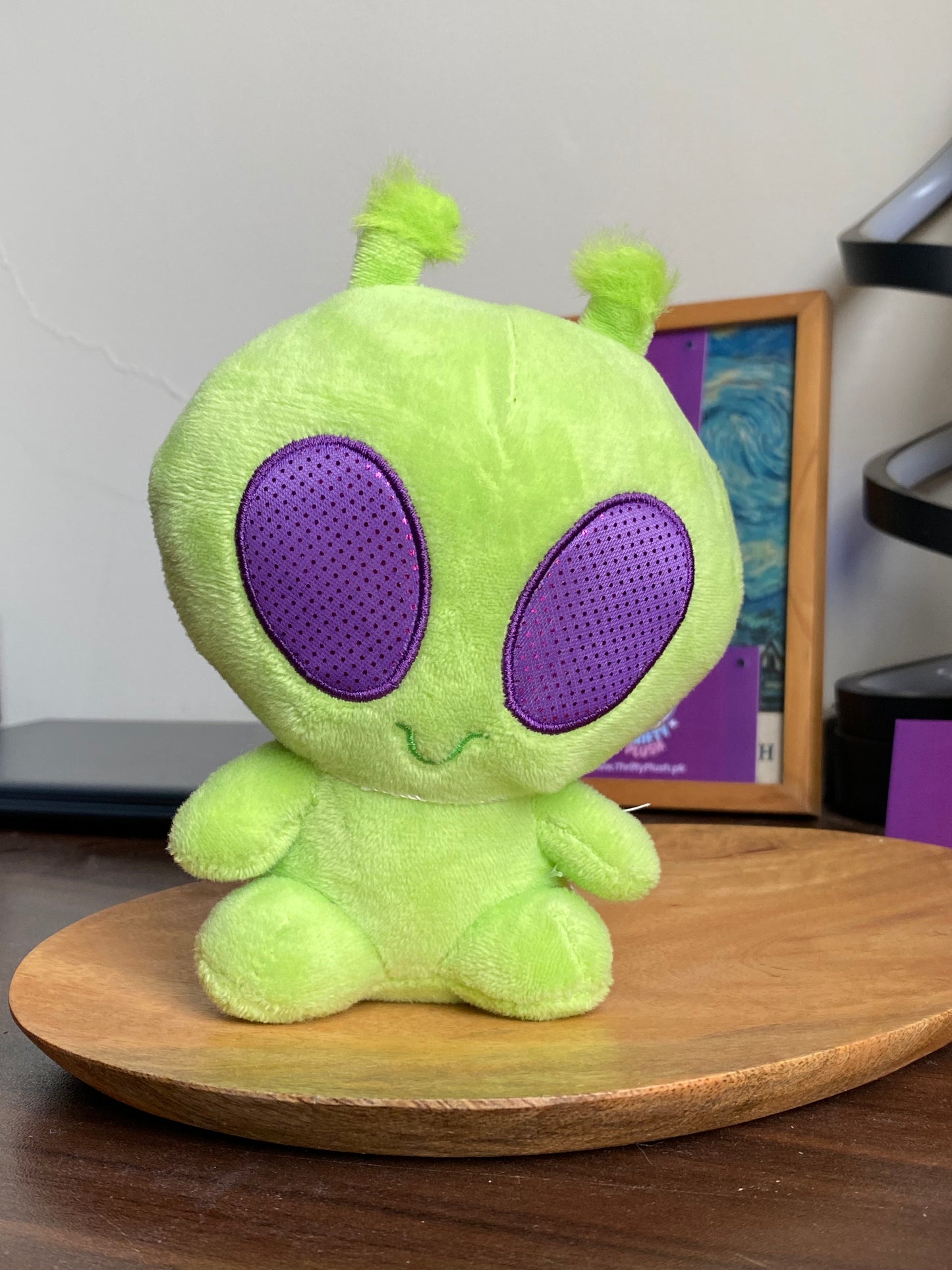 Aurora World Plush Neon Green Galactic Cuties TWITCH LIGHT UP ALIEN Eyes Light up