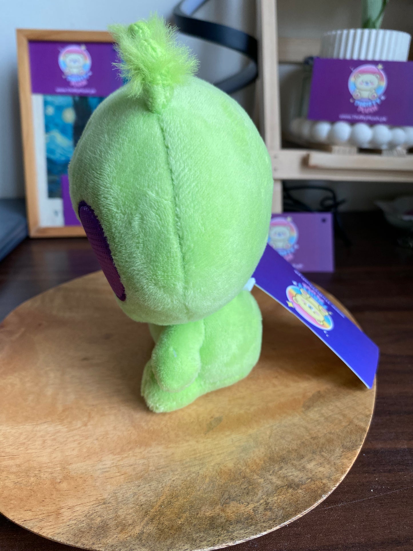 Aurora World Plush Neon Green Galactic Cuties TWITCH LIGHT UP ALIEN Eyes Light up