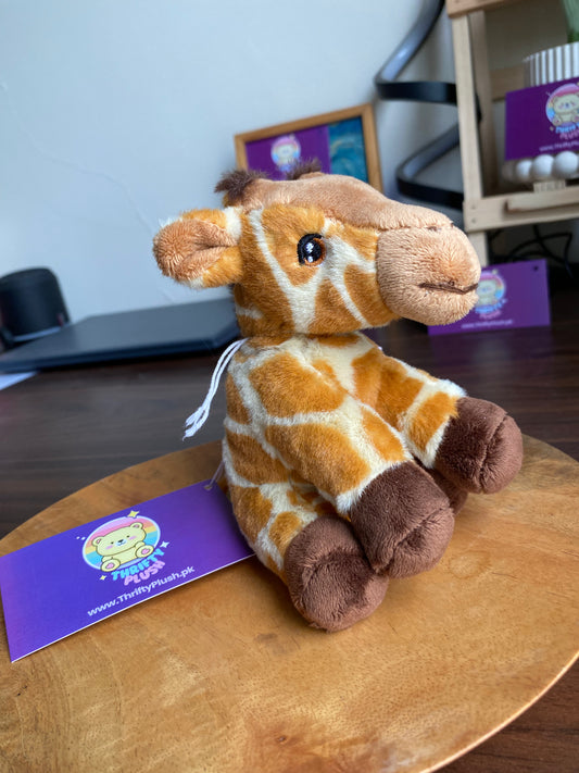 Keel Toys Keeleco 12cm Eco-Friendly Collectible Wild Animals Giraffe Soft Toy Plush