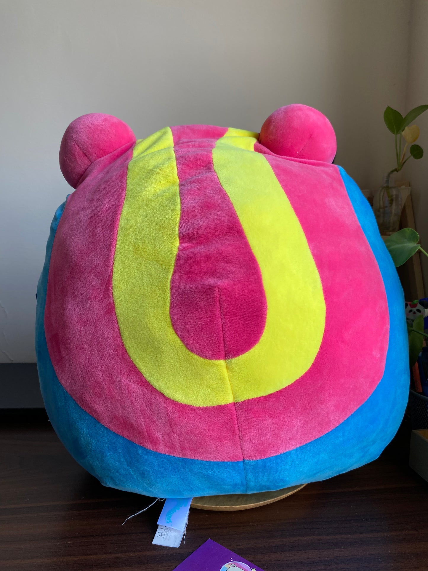 Rare Squishmallows 16-Inch Colorful Frog Plush – Bright Yellow, Blue & Pink Cuddly Stuffed Animal Pillow Toy