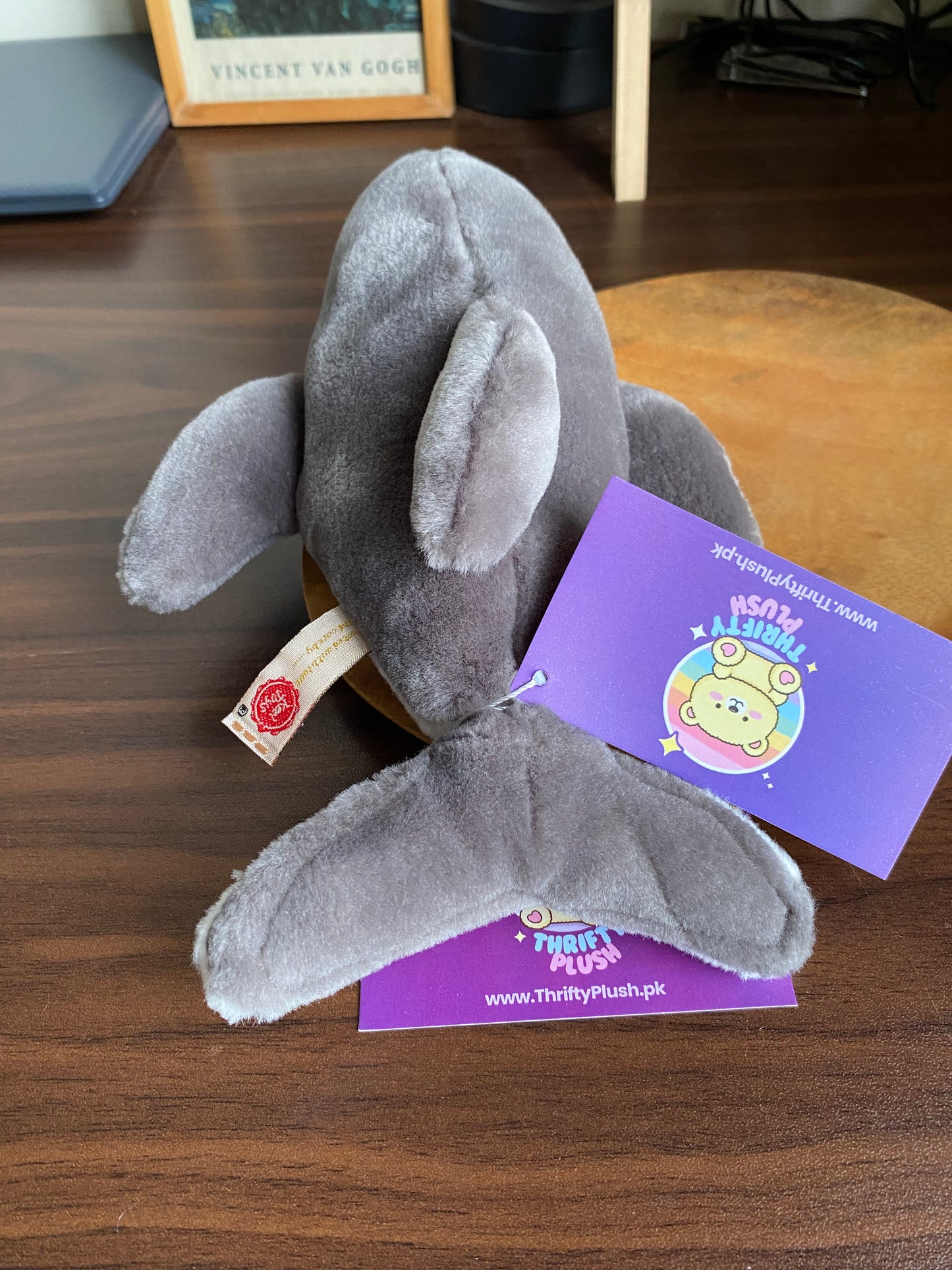 Keel Toys Keeleco Grey Dolphin Plush – Sustainable Stuffed Animal for Kids