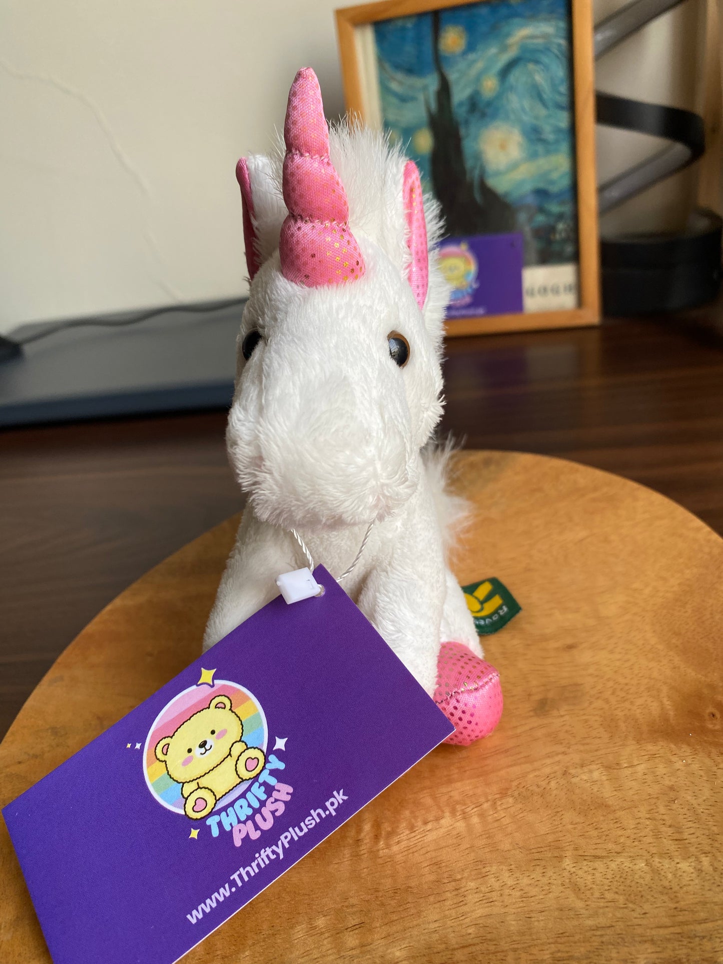 Raven’s Den UK Tiny White Unicorn Plush – Miniature Magical Companion