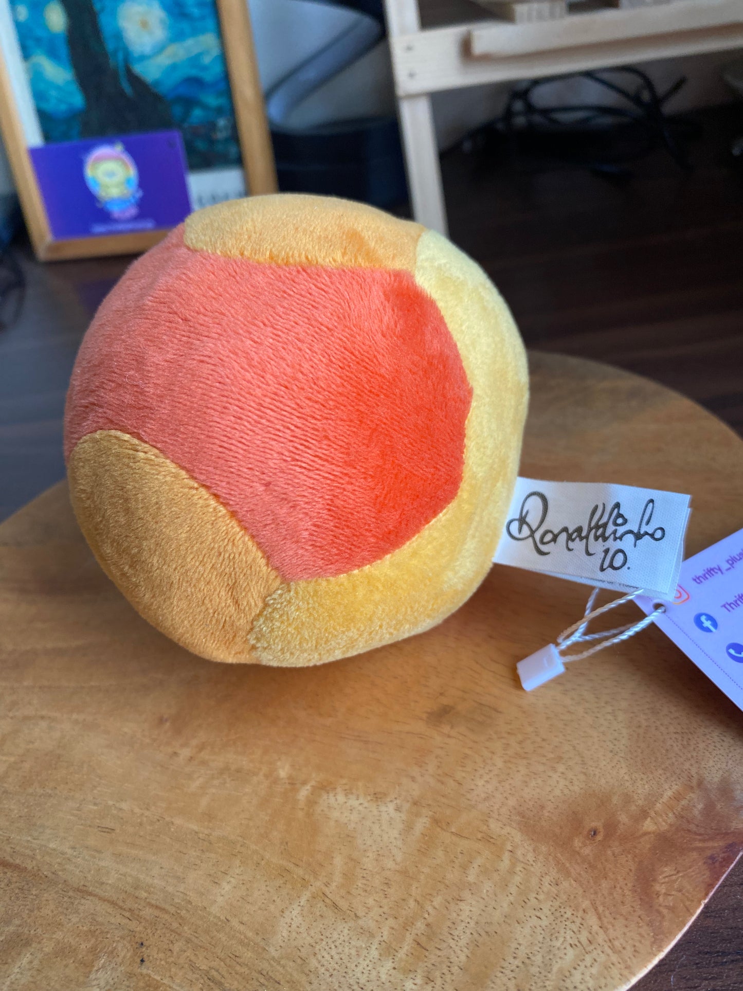 Donokubo Orange & Yellow Collectible Plush Ball – Soft Mini Toy