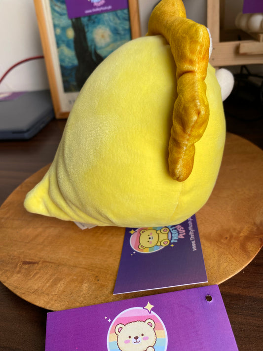 Squishmallow Lancaster 5″ Yellow Triceratops – Soft Collectible Plush