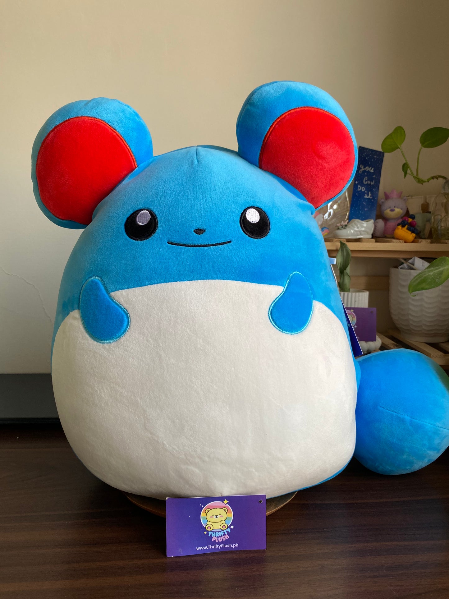Squishmallows Pokémon Marill Plush – Official 20-Inch Jumbo Ultrasoft Stuffed Toy by Jazwares
