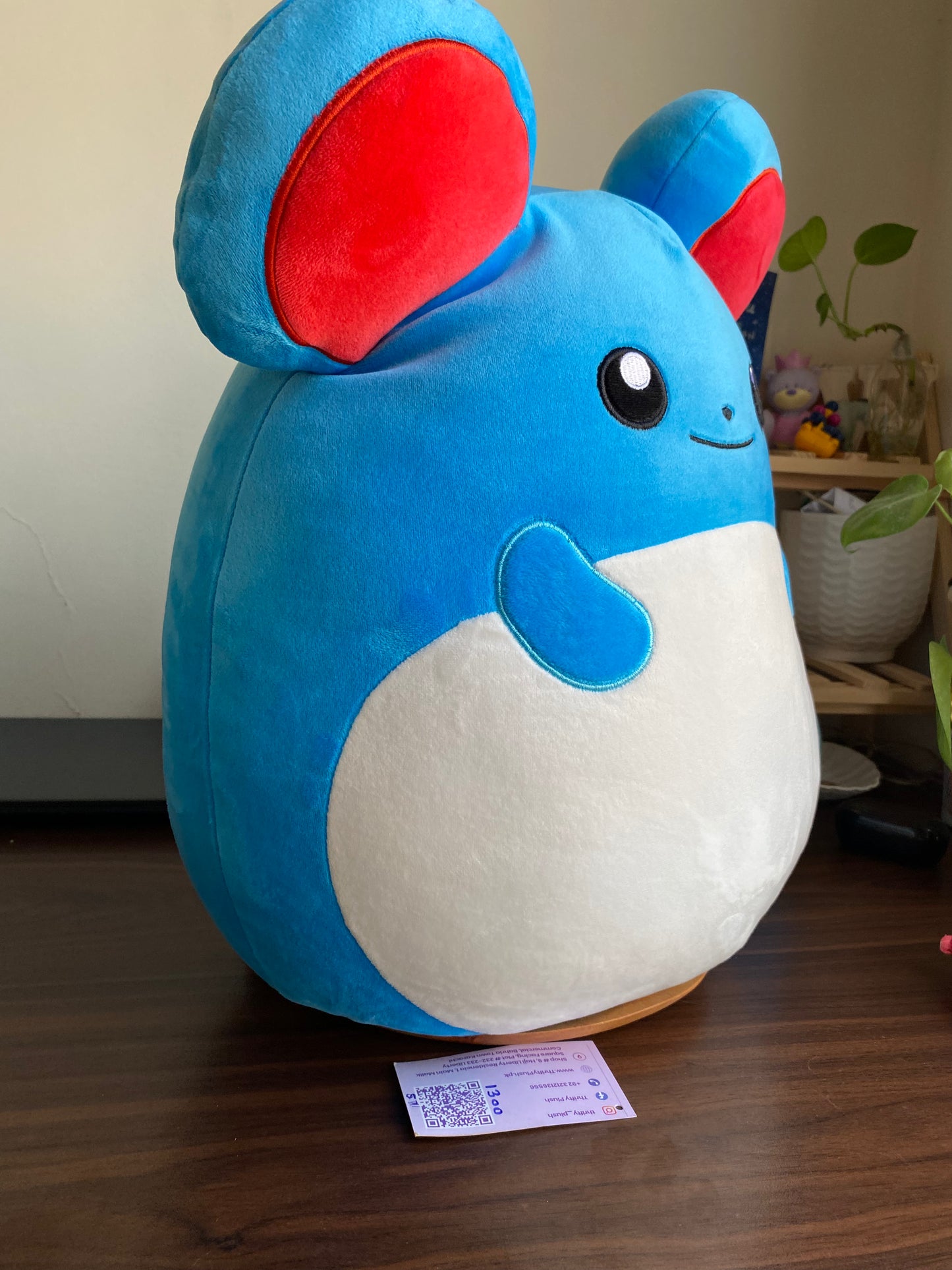 Squishmallows Pokémon Marill Plush – Official 20-Inch Jumbo Ultrasoft Stuffed Toy by Jazwares