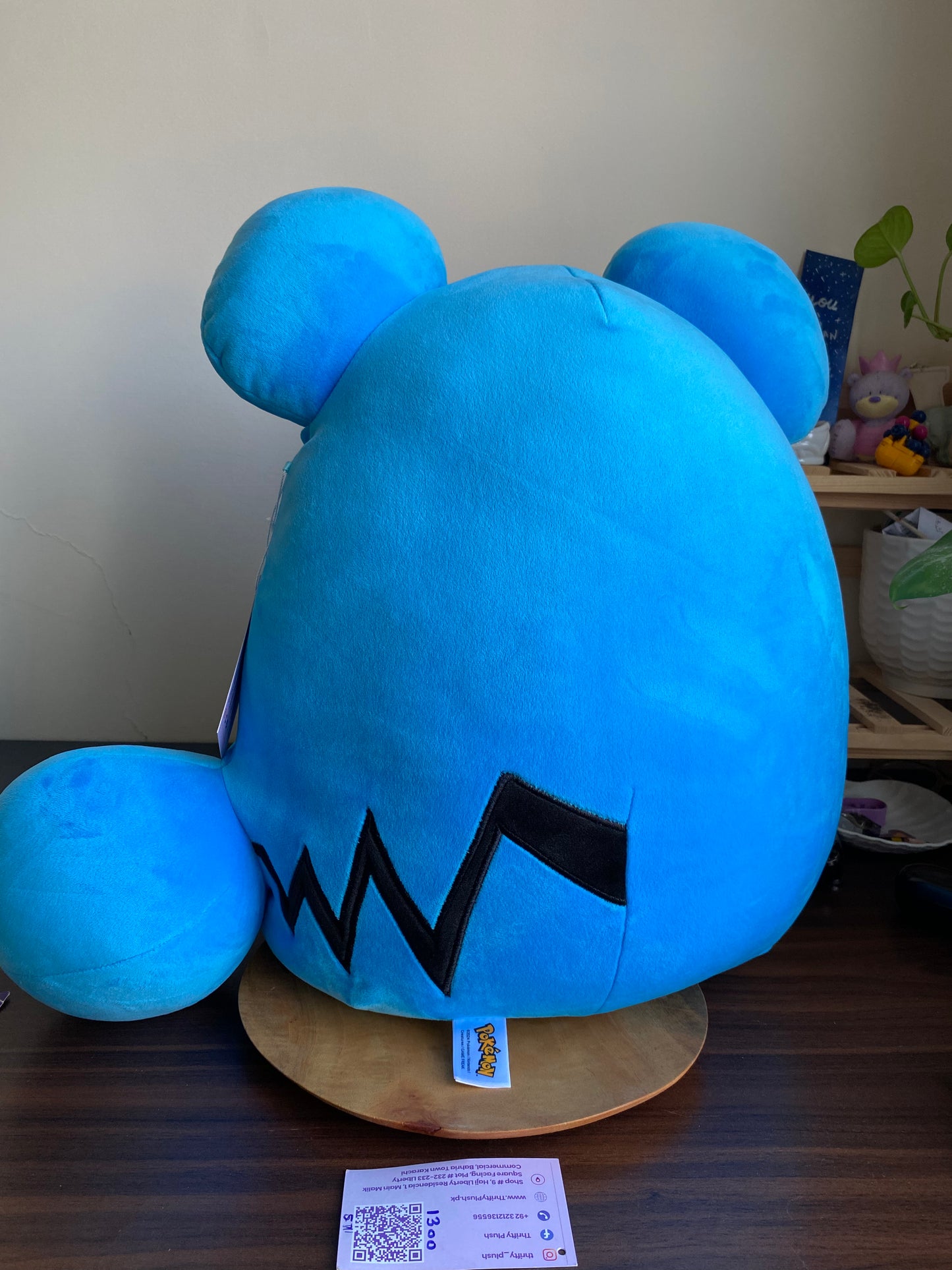 Squishmallows Pokémon Marill Plush – Official 20-Inch Jumbo Ultrasoft Stuffed Toy by Jazwares