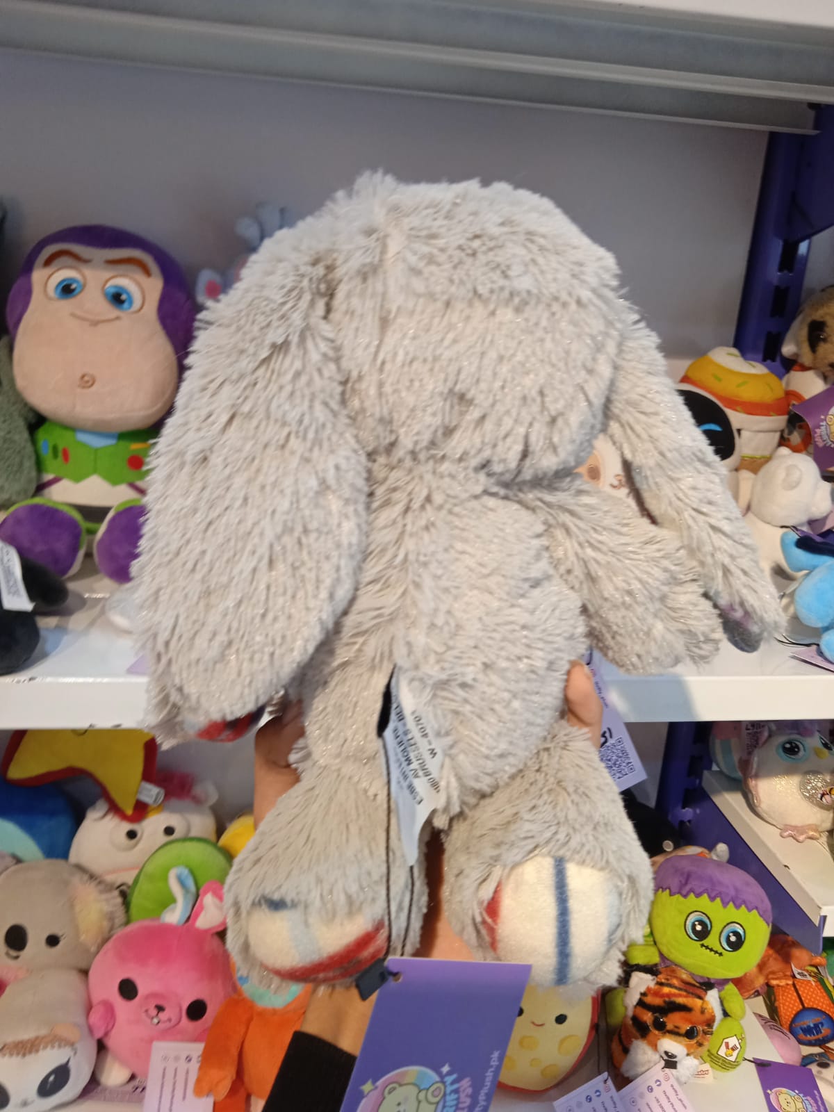 Blossom Silver Bunny Plush Toy