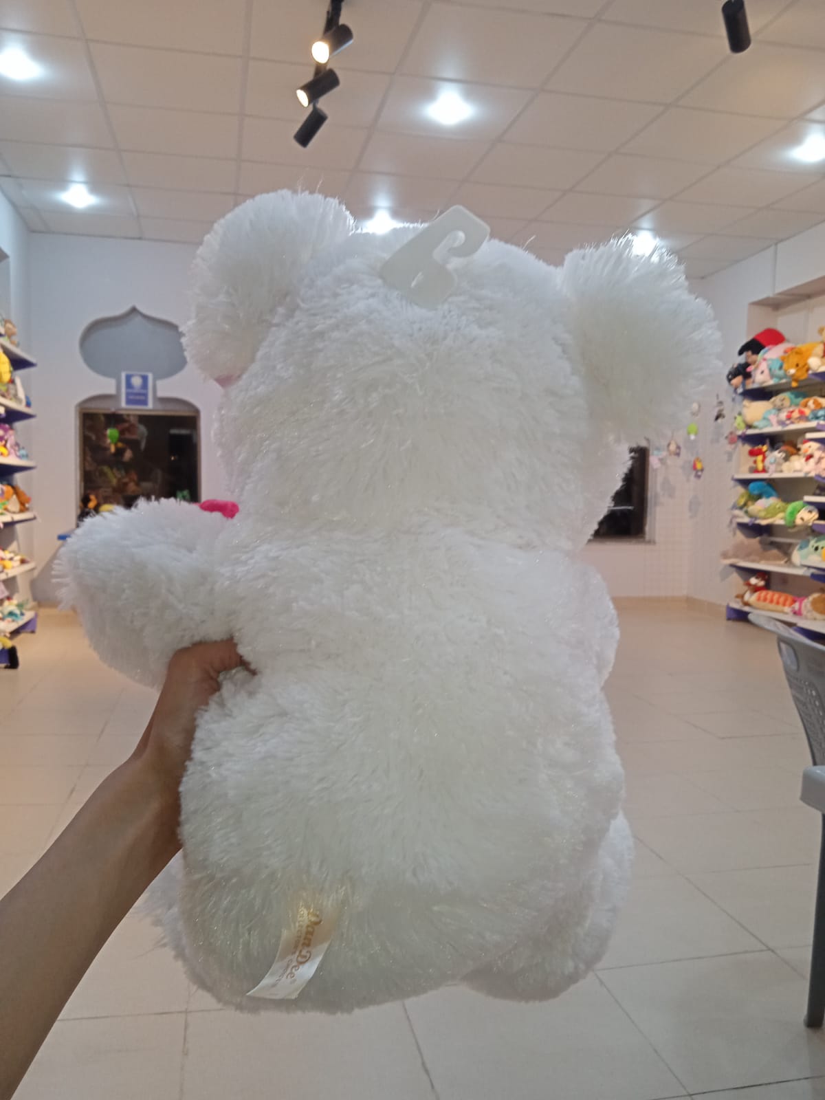 Jumbo White "Be Mine" Valentine Teddy Bear