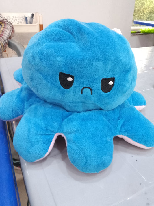 Reversible octopus plush toy.