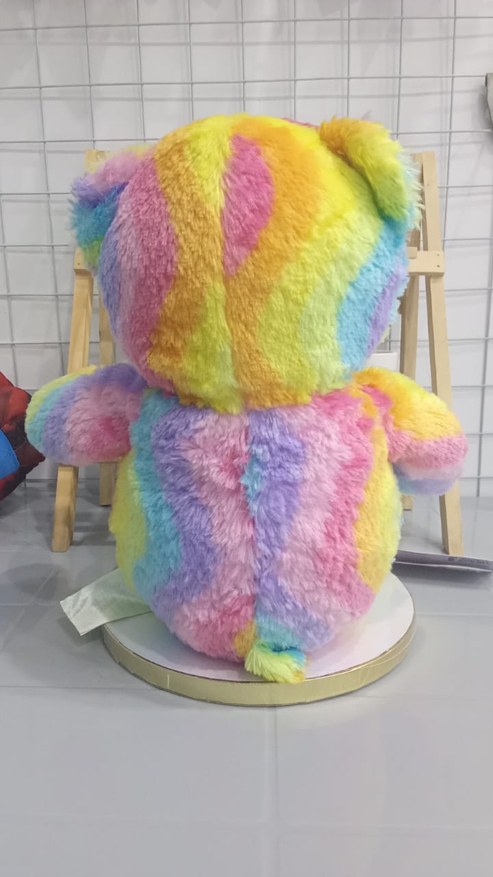 Build-A-Bear Rainbow Swirl Tie Dye Bear Plushie