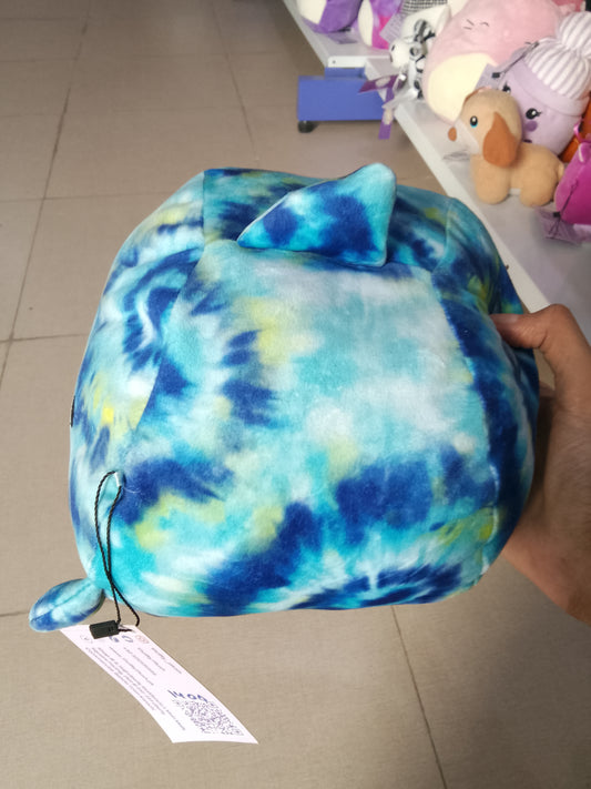 Squishmallows Luther the Blue Tie-Dye Tiger Shark plush toy.