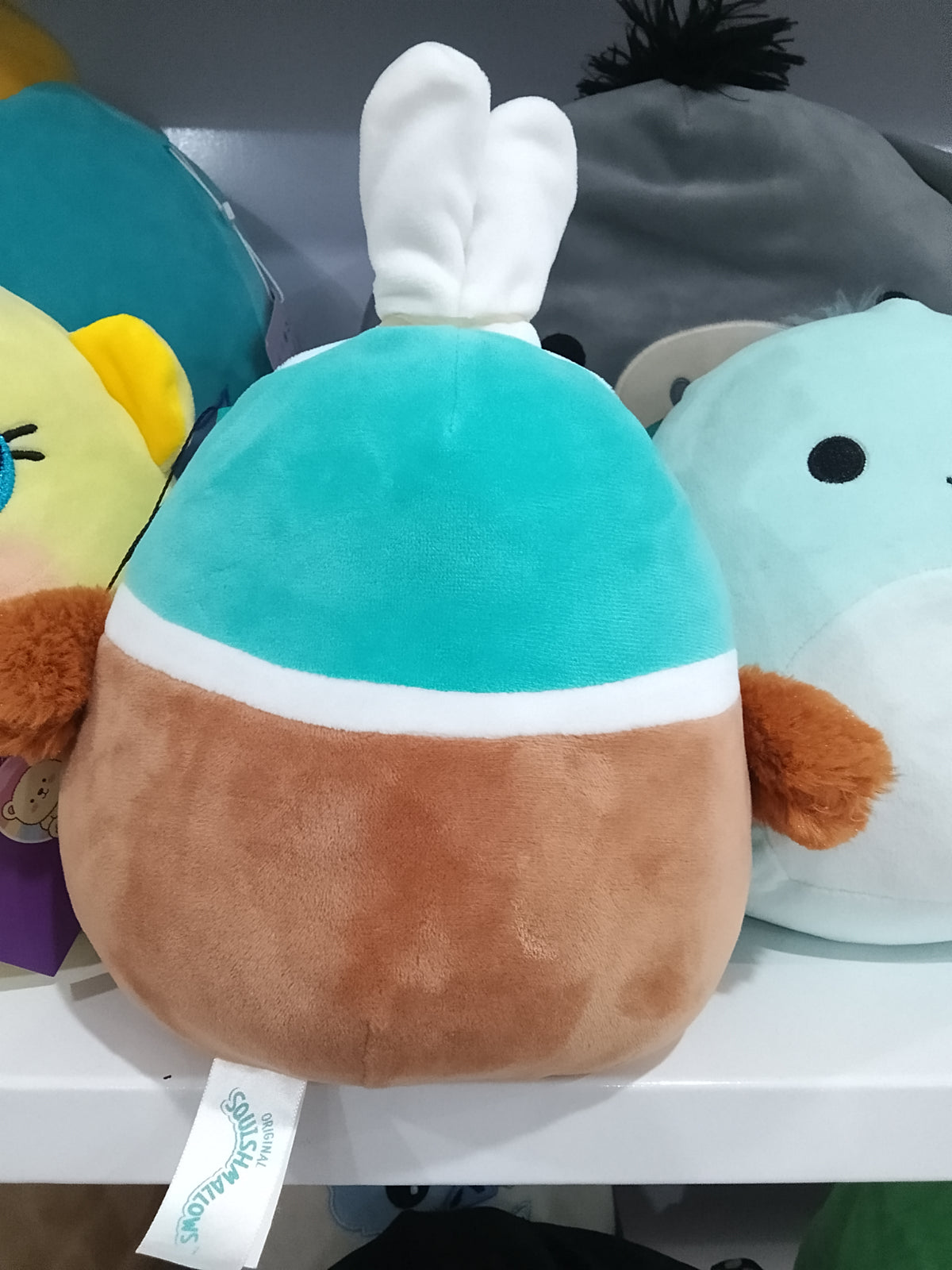 Squishmallows Daksa the Duck plush toy from the Kellytoy.