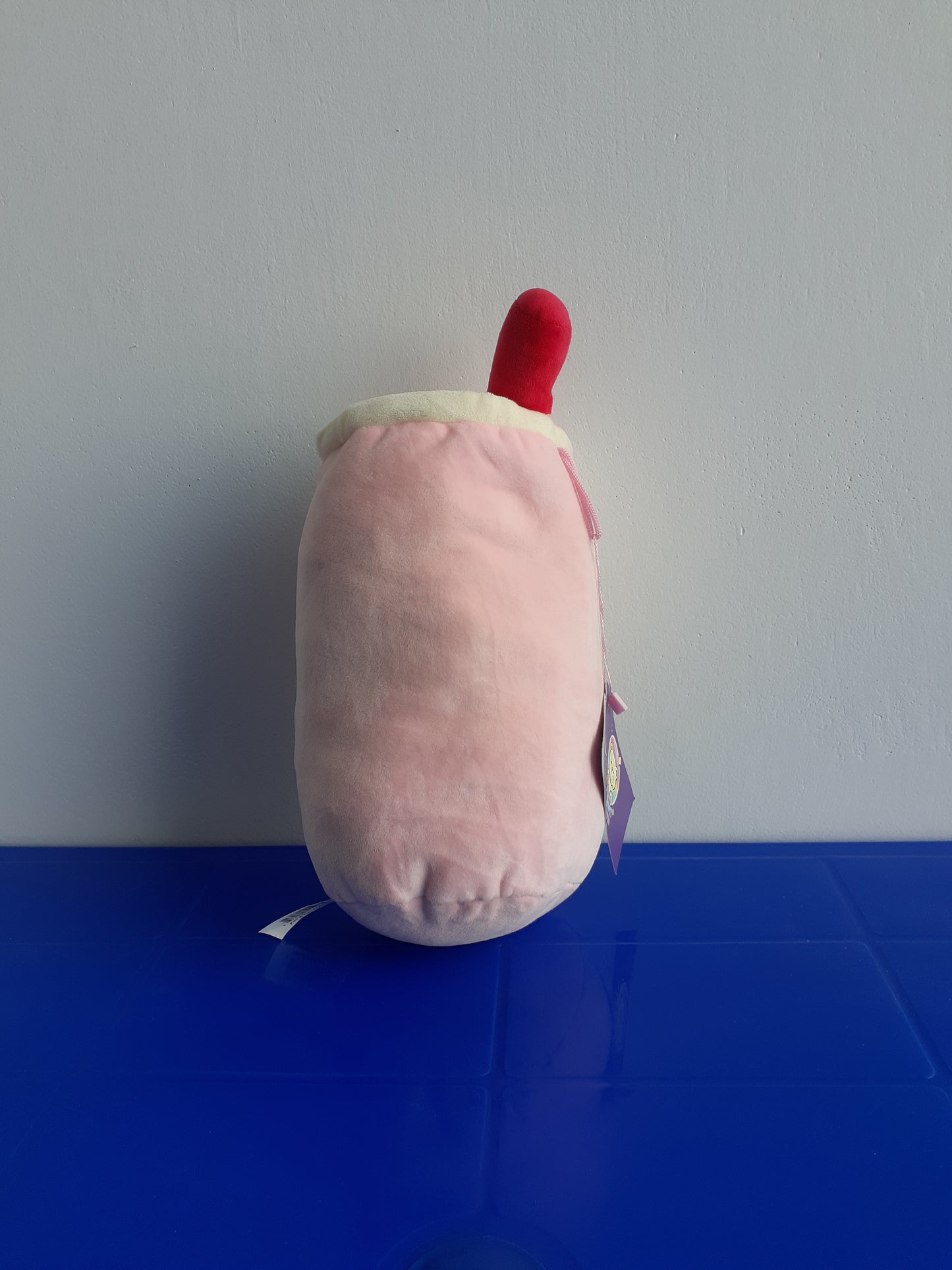 Plushie Toy Resembling A Cup Of Bubble Tea,