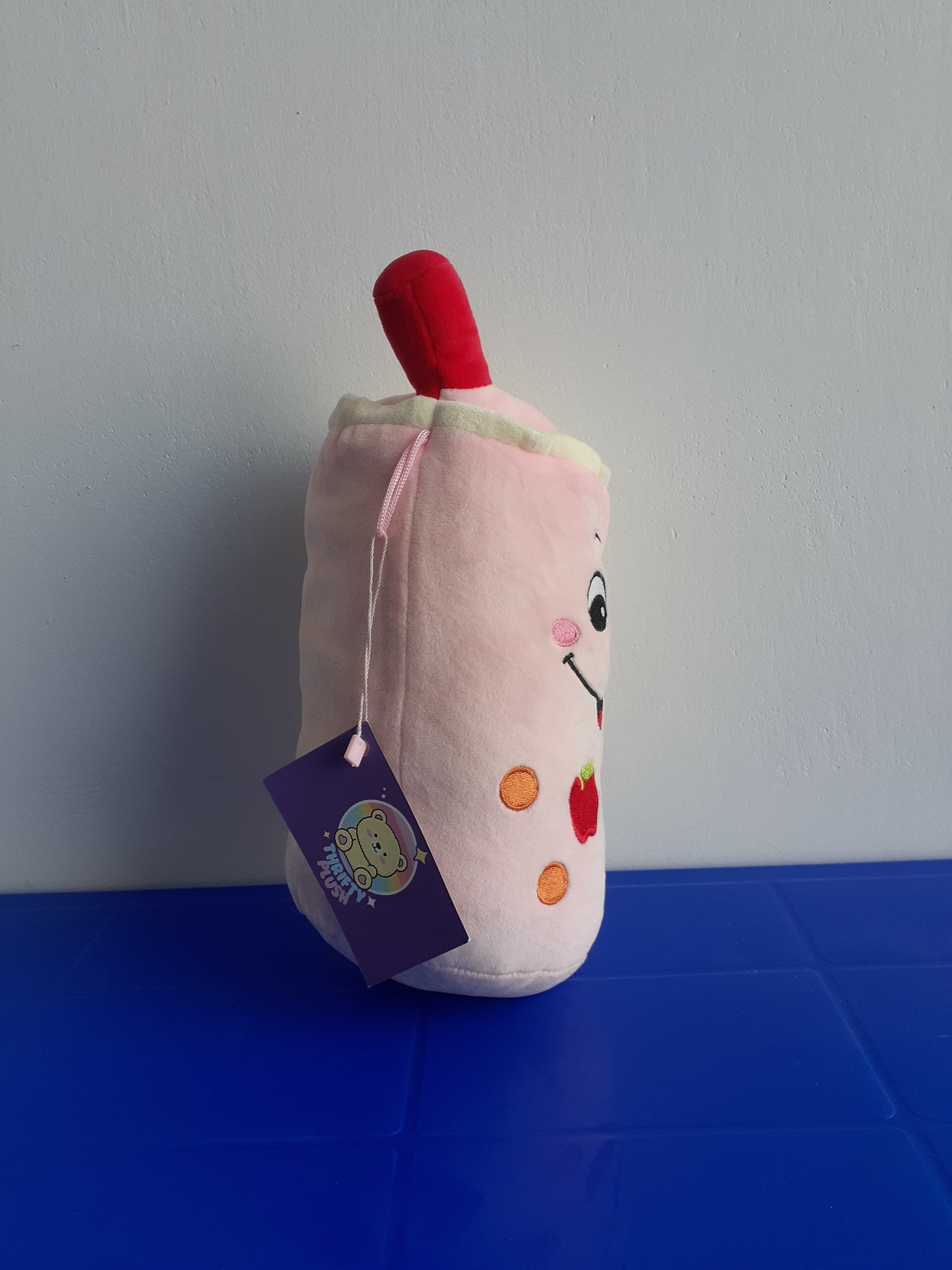 Plushie Toy Resembling A Cup Of Bubble Tea,