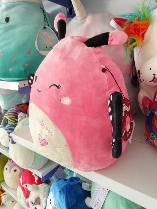 Squishmallows Andreina the Pink Monarch Butterfly plush toy.