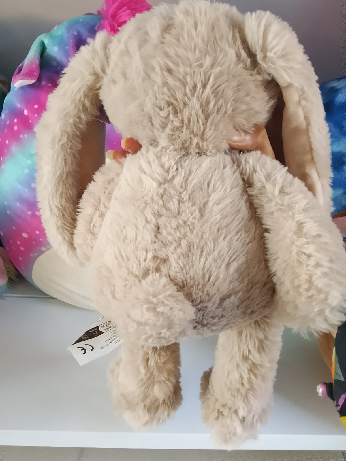 Brown bunny plush stuffed toy animal.