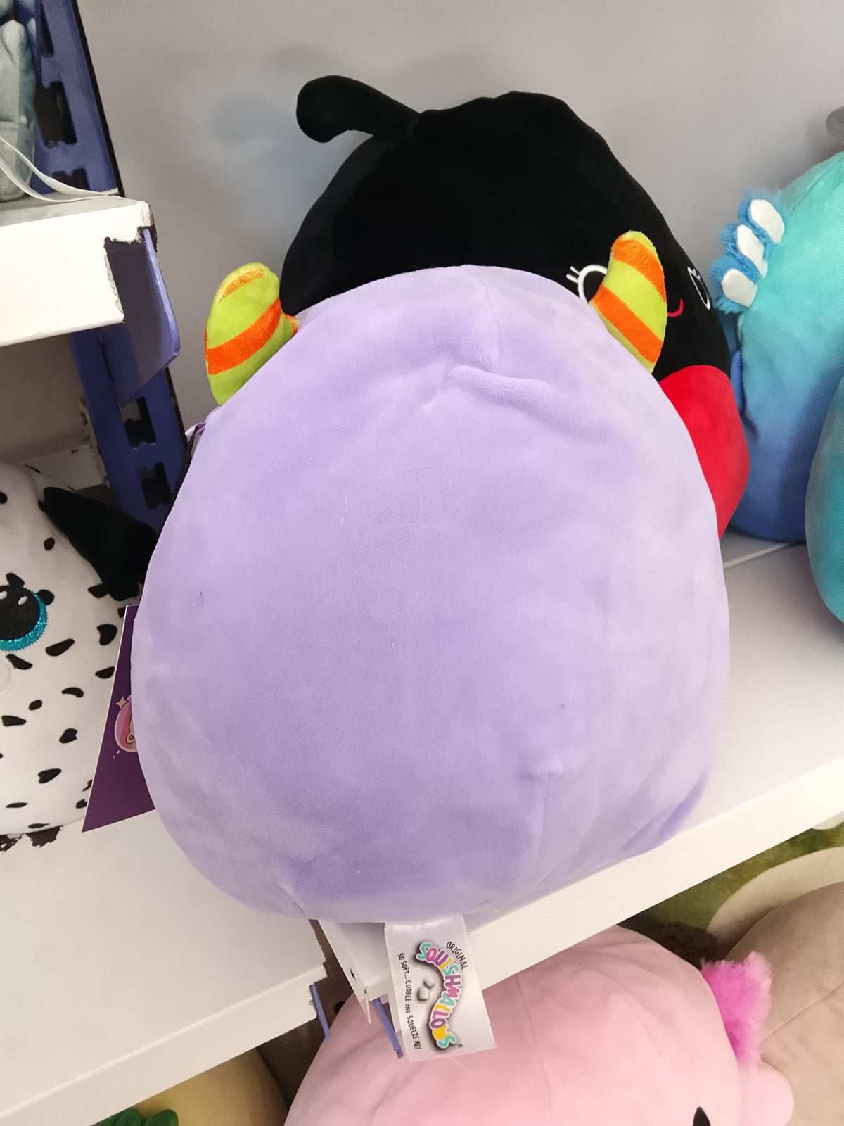 Squishmallows Marvin the Monster Halloween Treat Pail plush toy.