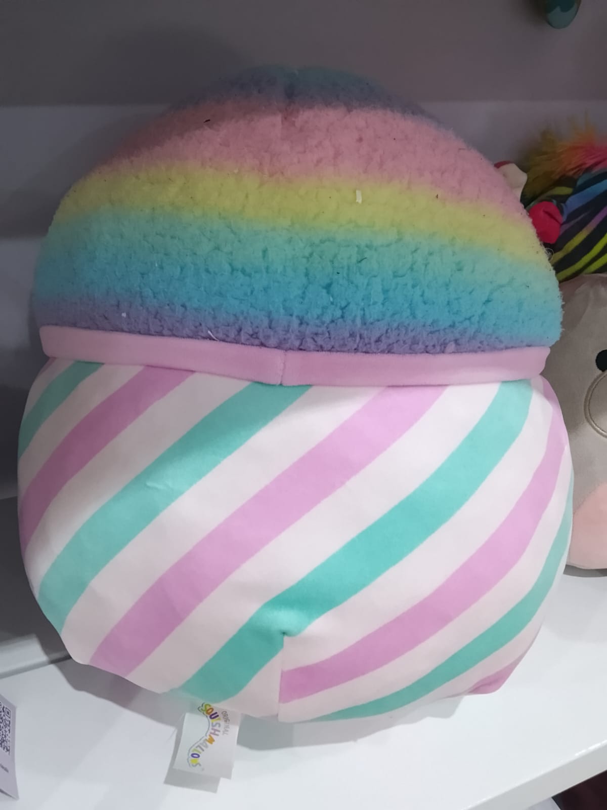 Squishmallow Plush Toy Based On A Snow Cone Character.