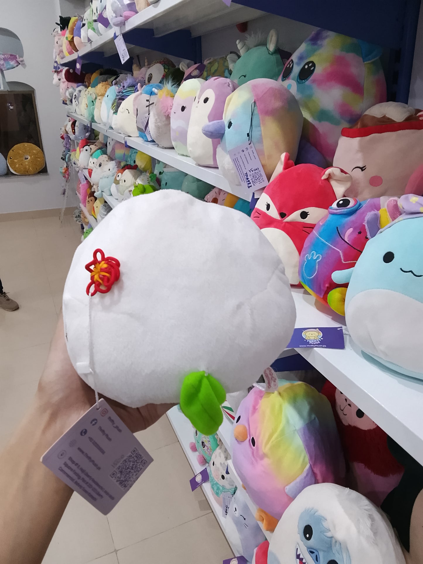 Momochan Chinese Peach Bun Plush Toy.