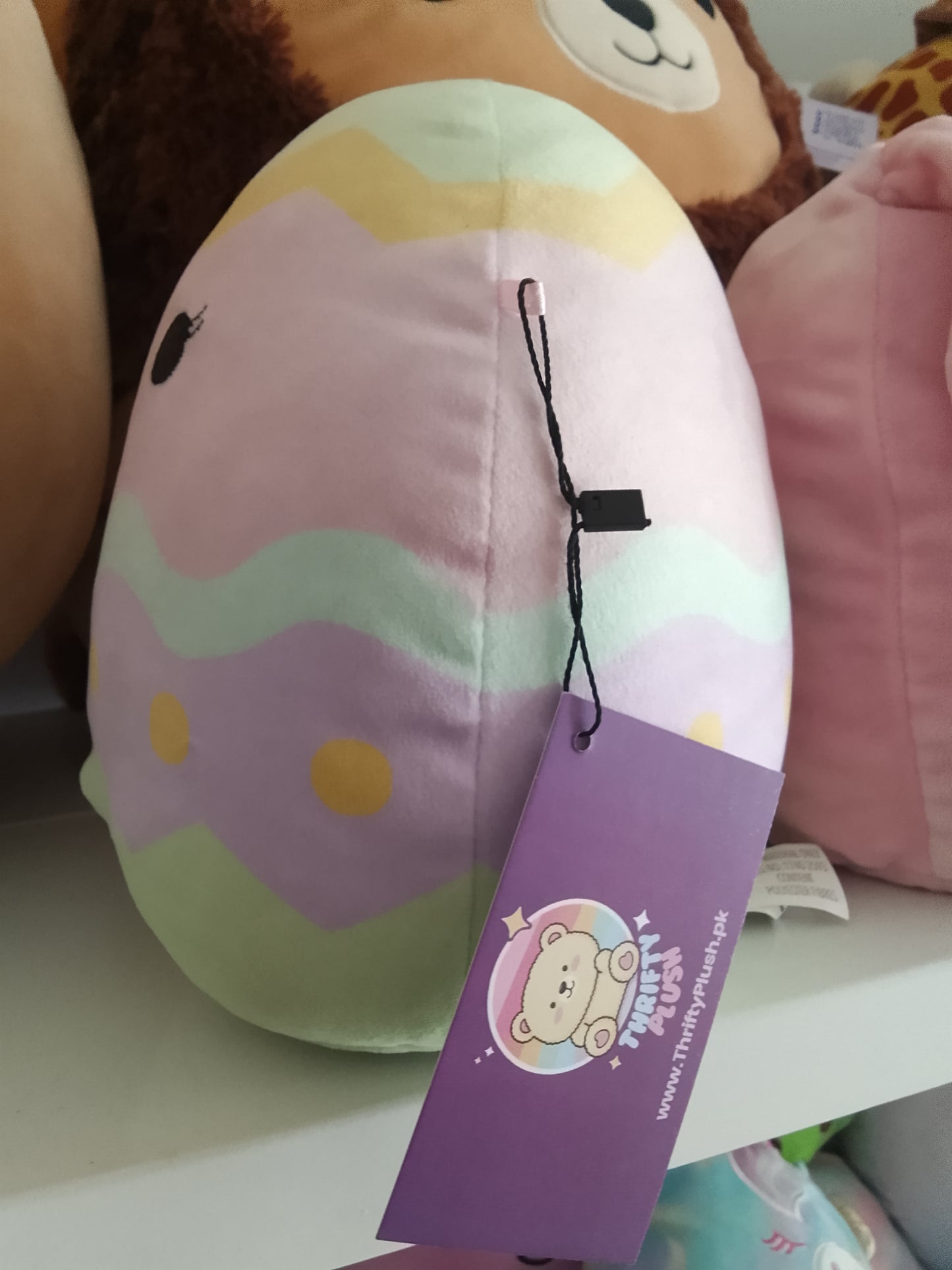 Squishmallows edie the Easter Egg plush toy.