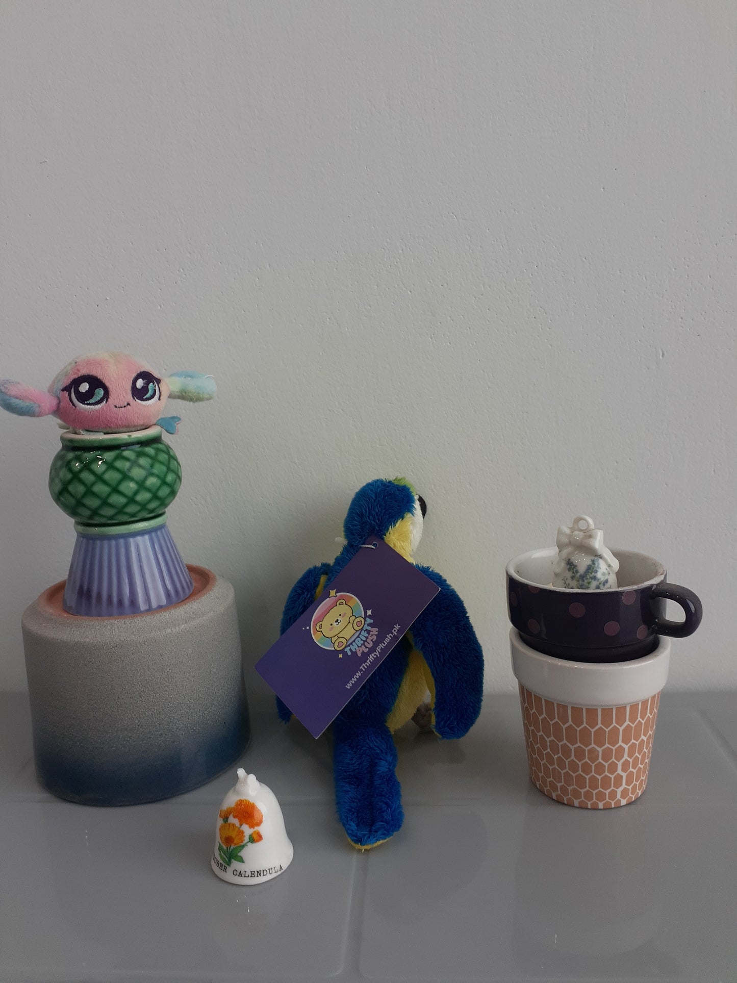 Plush Toy Of A Blue And Gold Macaw