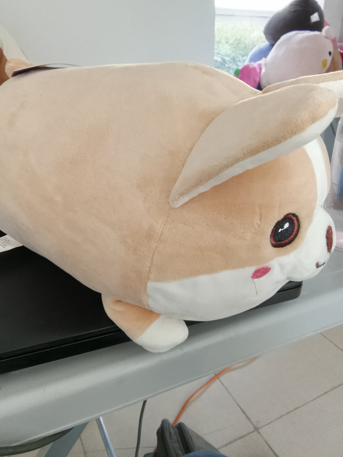Legami Milano mini corgi stuffed plush toy.