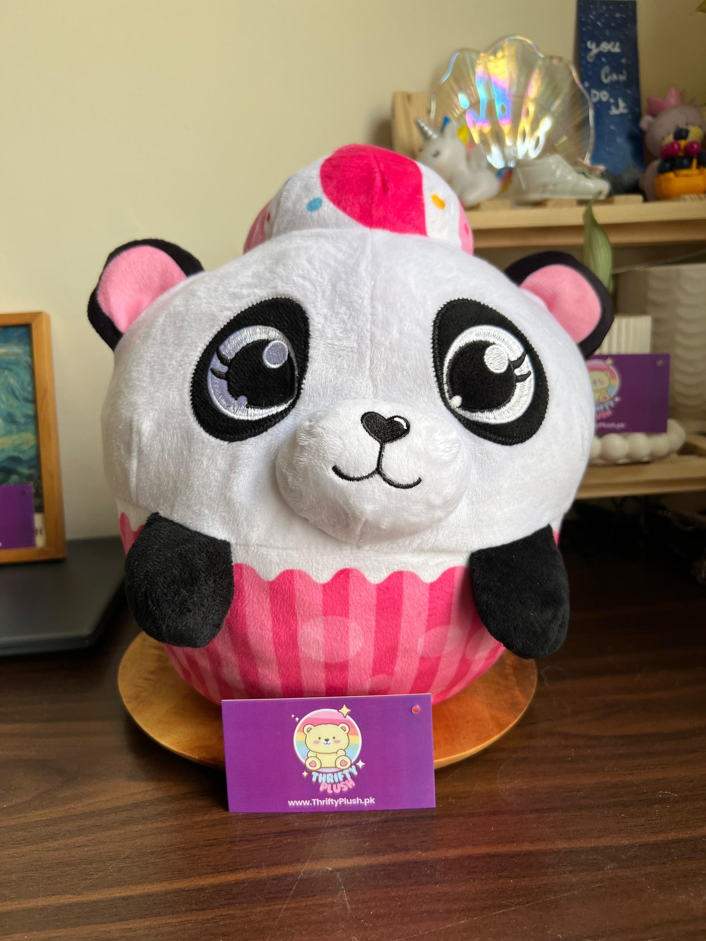 Bensons Cup Cake Panda Cute Plush Soft Toy 28cm