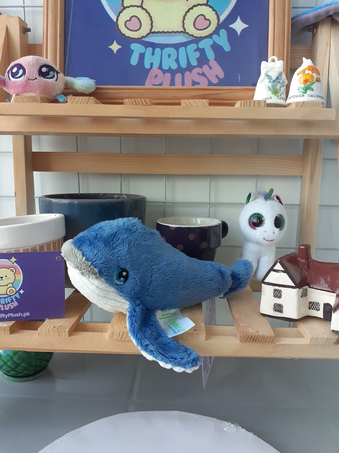Les Ptipotos Whale Baby Plushie