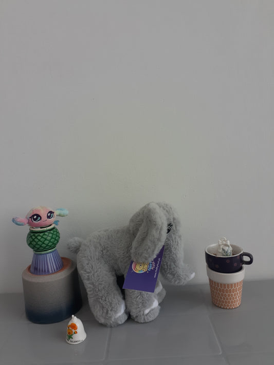 Gray Elephant Plush Toy.
