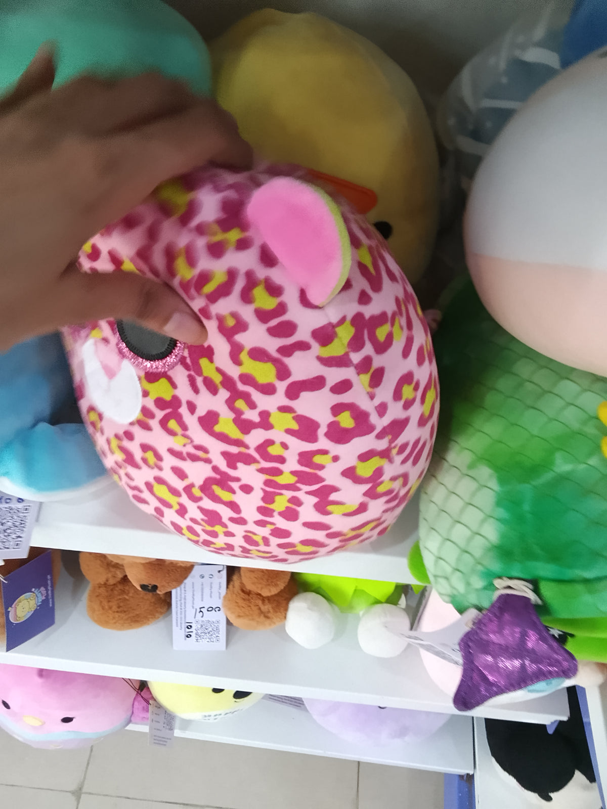 Ty Squish-a-Boos Lainey the Leopard Plush Cushion Pillow.