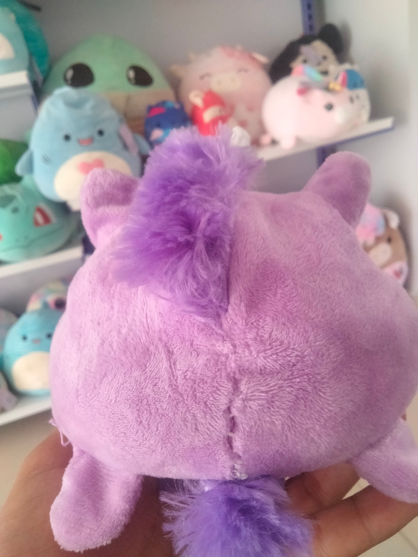 Reversible unicorn plush toy,