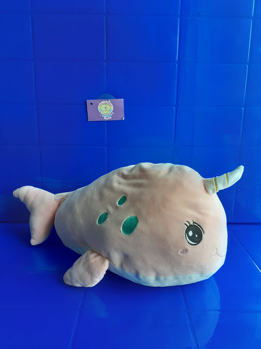 Baby Plushie Toy Cuddly Toy Whale Pink