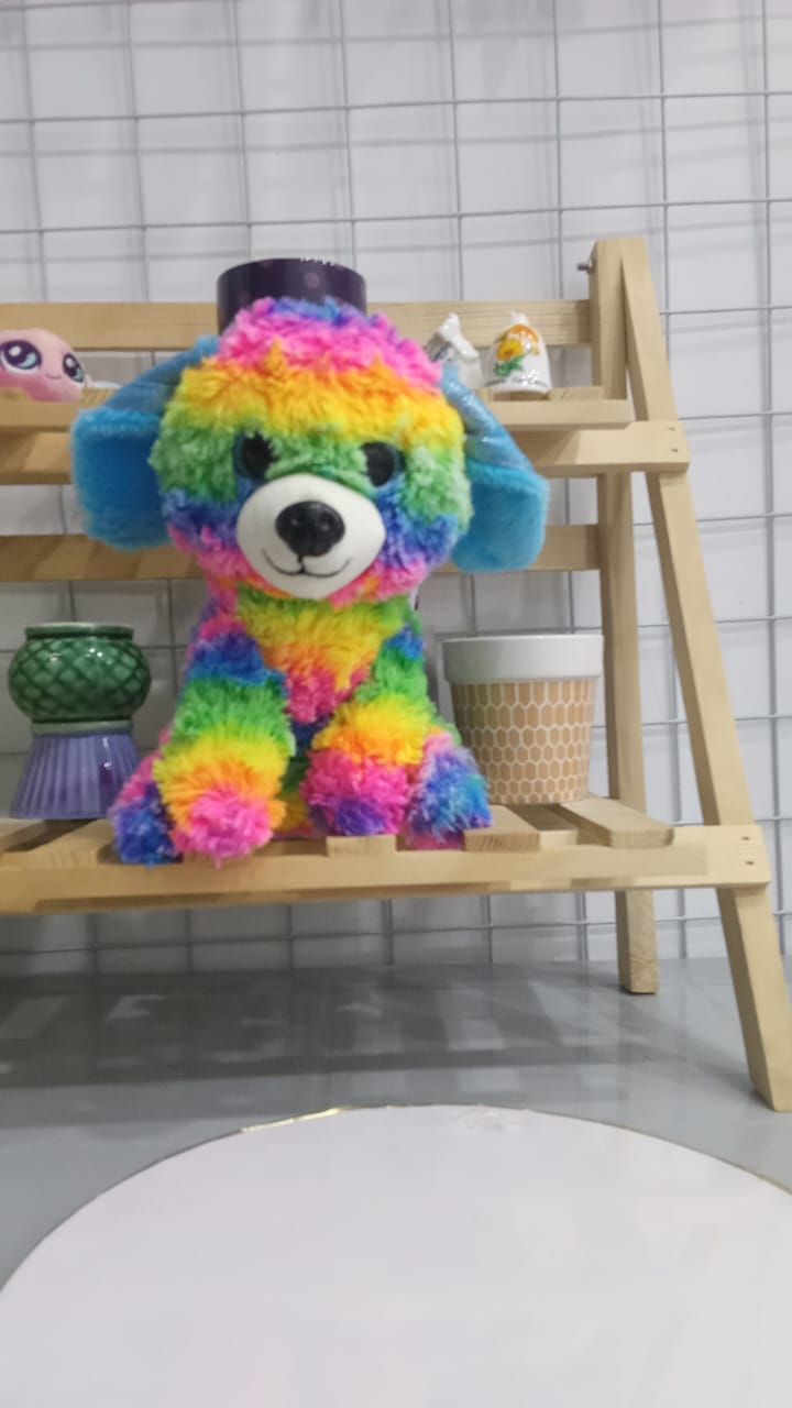 Ty Beanie Boo Plush Toy Mamed "Rainbow,"