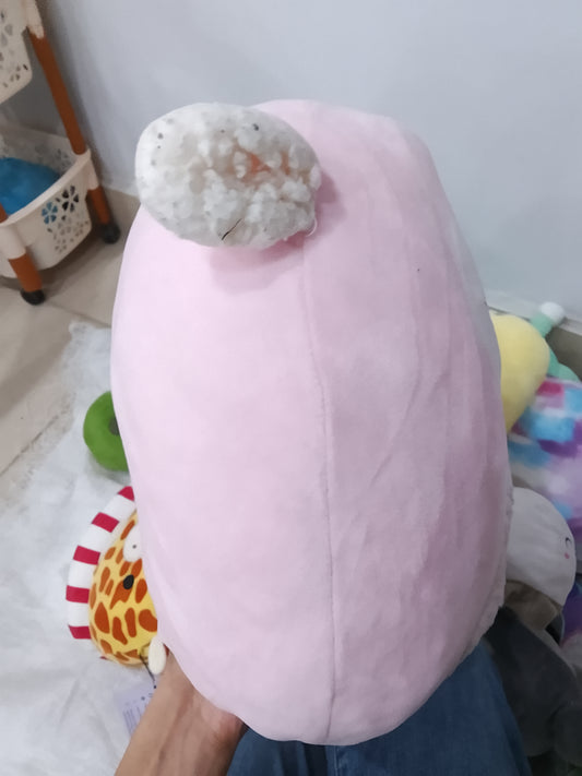 Squishmallows Elsa the Pink Lamb plush.