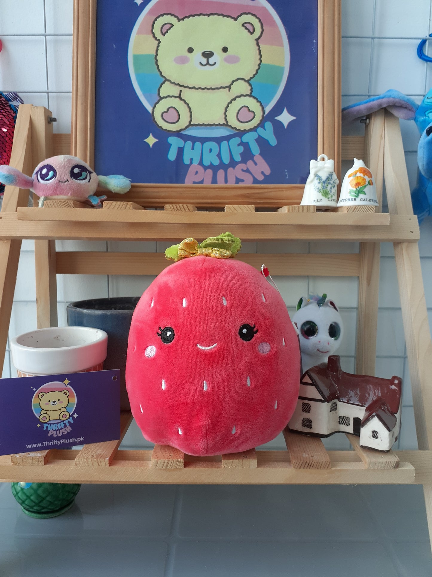 Squishmallow, Specifically The 8-Inch Scarlet The Strawberry.