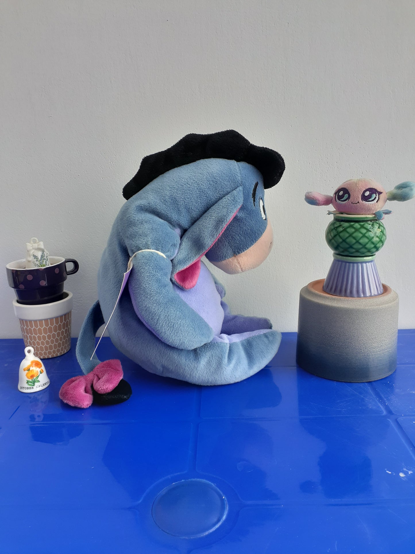 Plush Toy Of Eeyore, A Character from Winnie the Pooh.