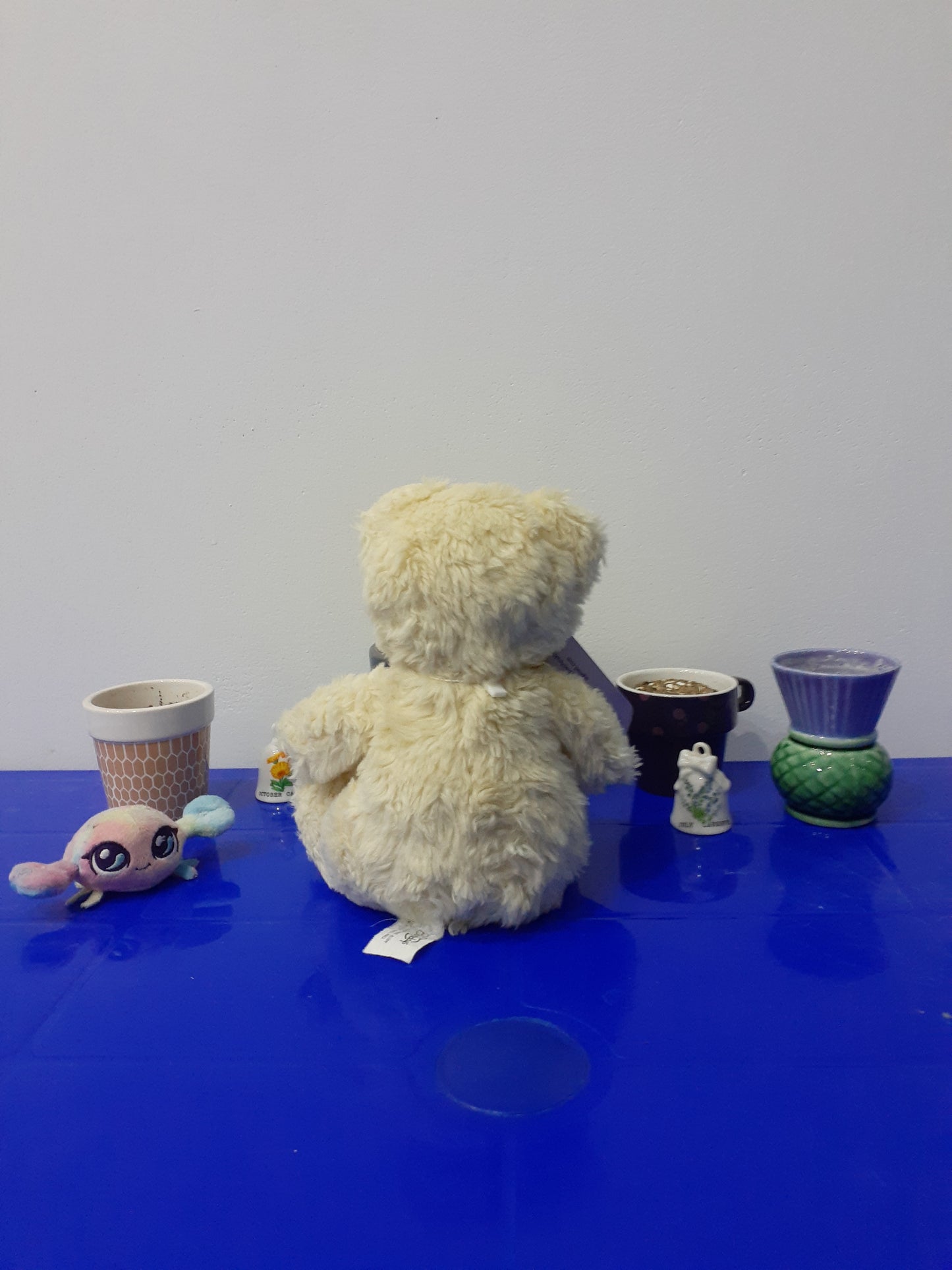 Cuddly Cousins Long Hair Ivory Teddy Bear Plushie