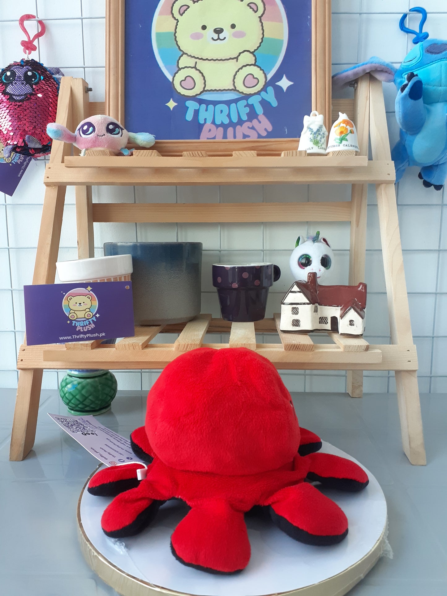 Reversible Octopus plushie