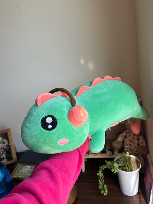 Creative Huge Dinosaur With Headset Plushie