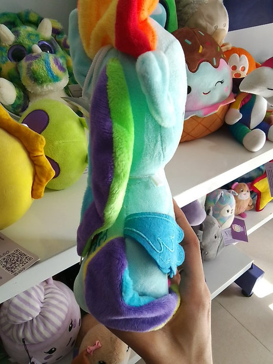 Rainbow Dash plush toy.