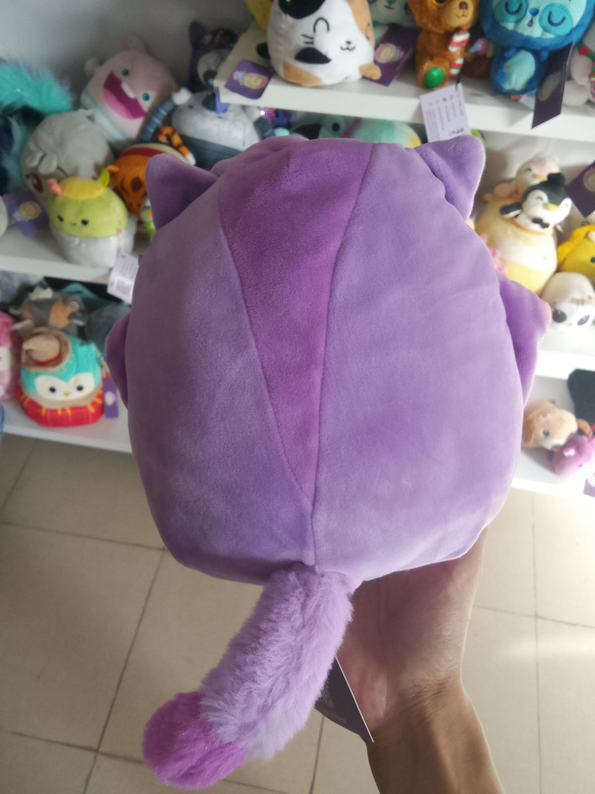 Squishmallows plush toy featuring the character Joy the Purple Sugar Glider