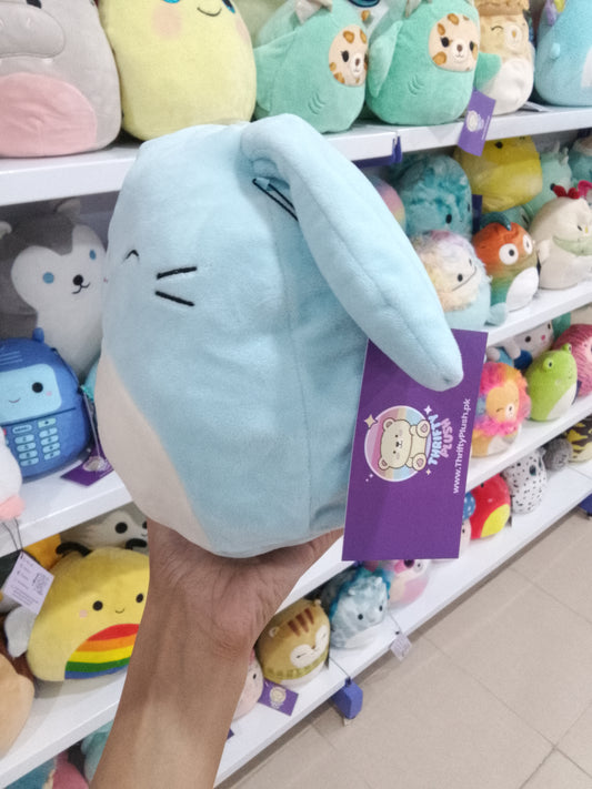 Squishmallow Buttons the Blue Bunny Plush Toy.