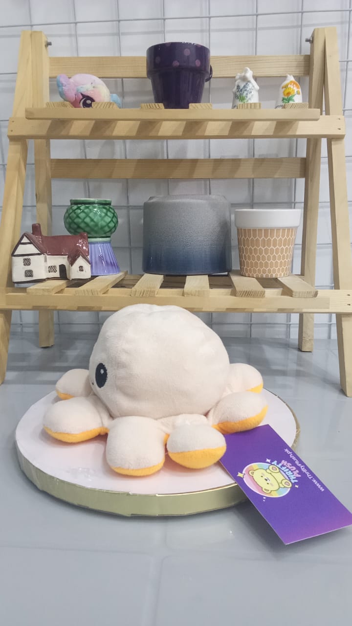 Reversible Octopus Plush Toy,