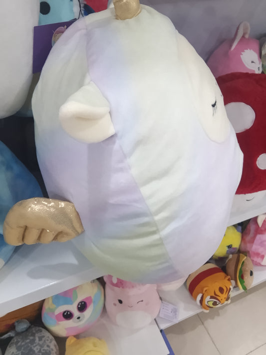 Squishmallows Yareli the Llama plush toy with a pastel tie-dye design.