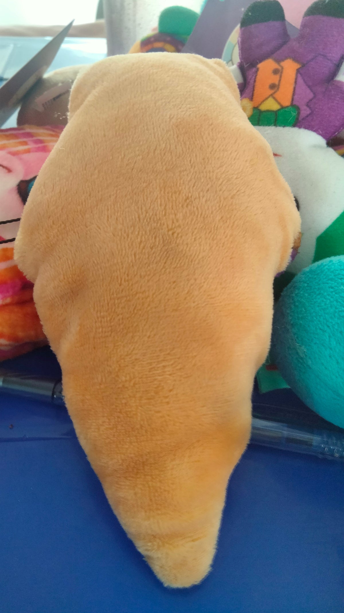 plush ice cream cone stuffed toy with a pink.