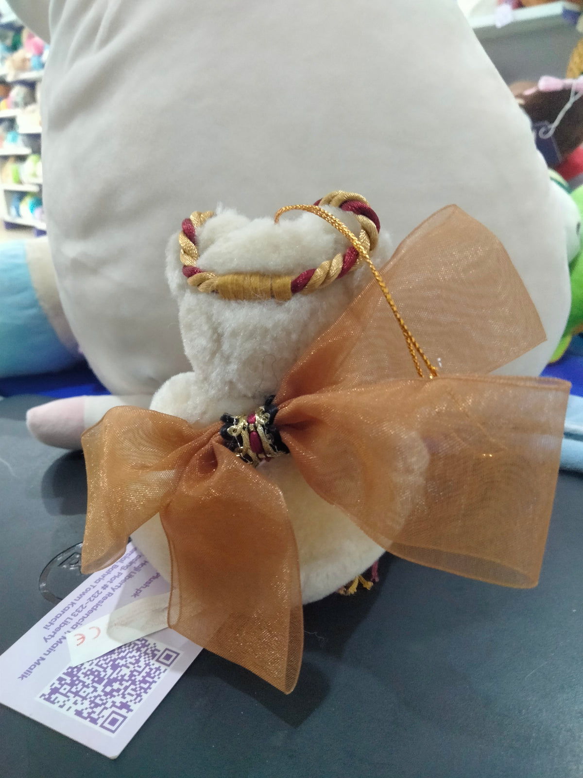 teddy angel bear Christmas ornaments featuring.